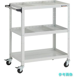 TRUSCO RBW-973S2H W �c�[�����S�� ���r�b�g���S�� 700X450XH880 3�i �d�ؔ�2�i�t �n���h���t �S���ԗ� �z���C�g