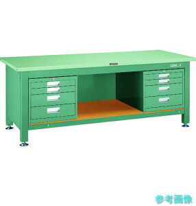 ���[�J�[����(�k�C���E����E�����͏���) (TRUSCO) STWZ-1800D4D4 �d�׏d��Ƒ�(3000kg)TWZ�^ 1800X750XH740 4�i���oX2�t �O���[���F