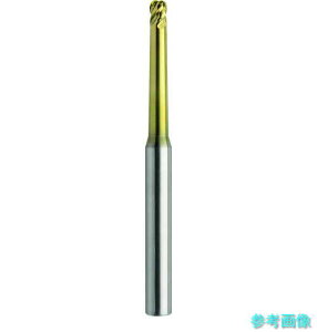ユニオンツール HTNRS4020-054258 4枚刃テーパネックラジアスエンドミル 外径2×コーナー半径R0.5×首部テーパ角2.9°×刃長2×首下長42 【1本】