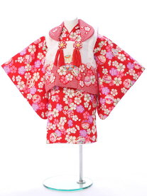 【レンタル】 ベビー着物 ベビー 着物 1歳児用着物 1才女の子 お雛様 初節句 ベビーの着物 1歳用 80cm 記念写真 イベント お祭り 家族写真 お食い初め 誕生日 E-1H-37