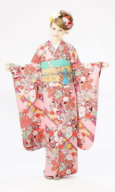 【レンタル】振袖レンタル |1月| ピンク地 京都 大正浪漫 結婚式 成人式 卒業式 レンタル着物セット 小物 e-きものオリジナルデザイン | 着物 レトロ 振袖 アンティーク 小物セット 振り袖 大正ロマン 振り袖レンタル 送料無料 [0S0004]
