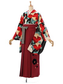 【レンタル】袴 卒業袴 | 卒業式 はかま 袴レンタル emma emma×紅一点 袴セット 着物 黒地 往復送料無料 代引き手数料 新品足袋プレゼント 卒業袴レンタル セット 女 女性 レンタル袴 卒業式袴セット 卒業式袴レンタル 着物レンタル 貸衣装 R081_E-H193-24-1