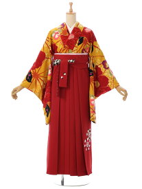 【レンタル】 卒業袴 卒業式 袴 レンタル アンティーク レトロ 和モダン 大学 女 新品足袋プレゼント 158cm～162cm 代引手数料当店負担 emma × 紅一点 r0141d_e-h201-25-2