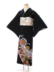 【レンタル】 留袖レンタルフルセット 黒留袖 レンタル 結婚式 母親 和服 列席 親族 留袖 送料無料 新品足袋プレゼント 小物一式つき 五つ紋 五三桐 結婚式 正装 和服 8A440