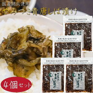【送料無料】やみつき青唐しば漬け 150g×4個 国産きゅうり使用 ピリ辛 柴漬け お漬物 ご飯のお供 混ぜご…