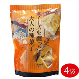 【送料無料】じゃり豆濃厚チーズ 70g×4個セット 芳醇チーズ味 濃厚チーズ チーズを纏った大人の種菓子 じゃりまめチーズ おつまみ お酒の肴 ノンフライ製法 アーモンド ひまわりの種 かぼちゃの種 ビタミンE オレイン酸 駄菓子 季折