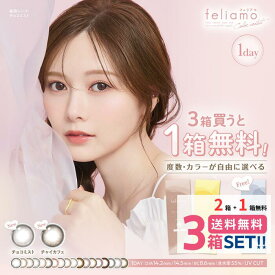 【2箱+1箱無料キャンペーン】【合計3箱セット】 feliamo フェリアモ (1箱10枚入)【ポスト便 送料無料】【同梱不可】 一日使い捨て ワンデー カラコン カラーコンタクトレンズ 白石麻衣 UVカット 14.2mm 14.5mm 度あり 度なし 1day フチなし PIA