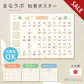 【SALE】 お風呂ポスター あいうえお表 知育ポスター ひらがな ポスター お風呂 あいうえお 保育園 あいうえおポスター カタカナ アルファベット 英単語 まなラボ おしゃれ お風呂 ポスター 日本製 知育 ポスター 防水 幼稚園 北欧 [1枚/2枚セット/3枚セット] [MUQQU]