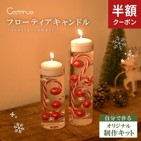 【11/4-11限定50％OFFクーポン】 キャンドル クリスマス フローティングキャンドル フローティアキャンドル キャンドル 手作り キット アレンジ おしゃれ クリスマス ギフト プレゼント 北欧 装飾 ディスプレイ 手作りキット ハンドメイド 手作り 簡単 [S/M] [Caddrue]