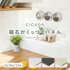 【夏物大一掃SALE開催】 磁石がくっつく マグネットパネル 壁 キッチン 洗面所 壁パネル マグネットウォール キッチンパネル ウォールパネル マグネット ボード パネル タイル おしゃれ マグネットシート リフォーム DIY マグネット収納 20×10cm [CICADA]