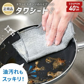 【6/4-11限定40%OFFクーポン】 ワイヤーふきん 金属ふきん タワシート たわし クロス ふきん スポンジ 10枚セット 20枚セット 合成繊維 金たわし 皿洗い フライパン 鍋 油汚れ 茶渋 水垢 シンク レンジ コンロ 野菜洗い 予洗い 食器用 [ゼロキーパー]