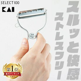 ★ランキング1位獲得★ 貝印 ピーラー セレクト100 T型ピーラー DH3000 皮むき器 T型 ステンレス 野菜切り スライサー 皮むき【メール便】【代金引換不可・日時指定不可】
