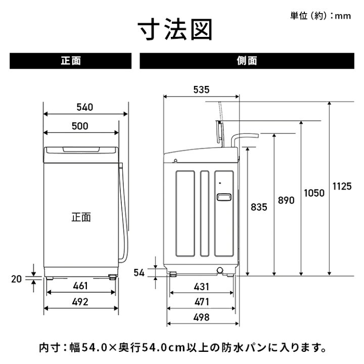 楽天市場】洗濯機 5kg 一人暮らし アイリスオーヤマ コンパクト 全自動 