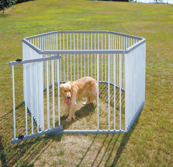 送料無料 パイプ製ペットサークル 室外用 UC-126セット品 グレー 激安 激安特価 送料無料 犬 アイボリー 売れ筋がひ新作 ペット用品 アイリスオーヤマ