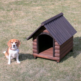 ログ犬舎 LGK-600 ダークブラウン アイリスオーヤマ ペット用品 犬