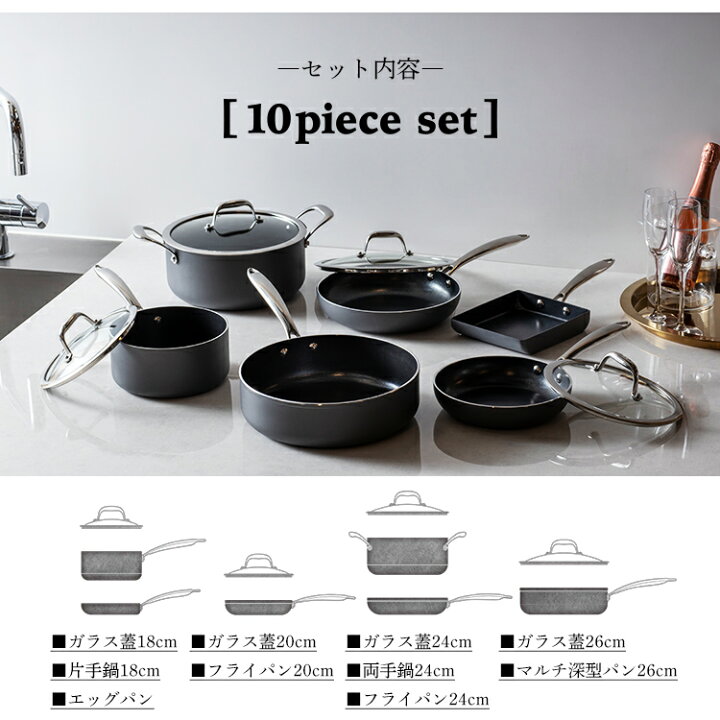 楽天市場 フライパン セット フライパンセット Ih 蓋 cm 18cm 24cm 26cm ガス火 鍋 エッグパン 片手鍋 10点セット おしゃれ 丈夫 長持ち アイリスオーヤマ ガラス蓋 ステンレス Dha Se10 ダイヤモンドコートパン ギフト プレゼント 拡 1102de キッチン 雑貨の