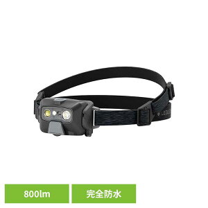 HF6R Core���S�h��800���[���������\�w�b�h���C�g 502796���b�h�����U�[ �w�b�h���C�g 800���[���� LEDLENSER �u���b�N �h�� IP68 �[�d ���`�E���C�I�� Li-ion ���b�h�����U�[