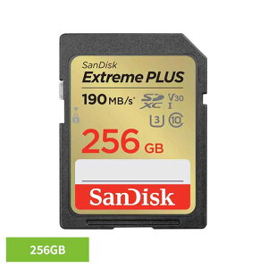 SanDisk Extreme PLUS SDXC UHS-I�J�[�h 256GB SDSDXWA-256G-JNJIPSD�J�[�h 256GB sandisk �T���f�B�X�N �R���p�N�g ��e�� �f�[�^�ۑ� ���ϋv ���掿 �T���f�B�X�N