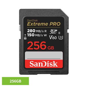 SanDisk Extreme PRO UHS-II V60 256GB SDSDXEP-256G-JNJIPSD�J�[�h 256GB sandisk �T���f�B�X�N �R���p�N�g ��e�� �f�[�^�ۑ� ���ϋv ���掿 �T���f�B�X�N