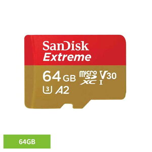 SanDisk Extreme microSDXC UHS-IJ[h 64GB SDSQXAH-064G-JN3MDSDJ[h 64GB sandisk TfBXN RpNg e f[^ۑ ϋv 掿 TfBXN
