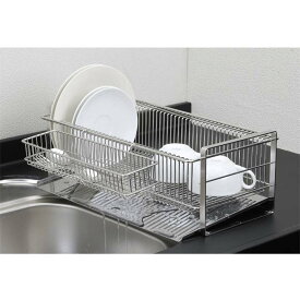 水切りラック スリム 縦置き(箸置き付) 35728 送料無料 キッチン 水切りかご ステンレス 食器 キッチン収納 水切りバスケット シンク収納 水切り スリムタイプ 縦 食器収納 ラック 下村企販