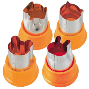 【1,000円ポッキリ】アニマル抜き型 4個セット 31858抜き型 抜型 ぬきがた お弁当 キャラ弁 抜き型お弁当 抜型 キッチン かわいい 動物型抜き アニマル型抜き クッキー型 野菜型抜き 4種セット