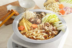 両手鍋IH対応ステンレス製日本製卓上鍋ヨシカワ美味彩菜ちりすき鍋26cm