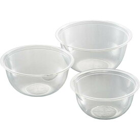 ＼最安値挑戦／ ヨシカワ レンジボウル 3pcs 17cm 19cm 21cm SJ1229 ボウル ボール 電子レンジ レンジ 軽い 軽量 耐熱 野菜 レンジ蒸し お菓子作り 電子レンジ調理 製菓用品 3サイズセット 下ごしらえ 蒸し料理 キッチン用品