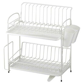 ブランス 水切りバスケット 2段スリム ホワイト RG-0237水切り バスケット 白 キッチン 水回り シンプル おしゃれ 和平フレイズ