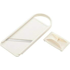 ニューキッチンベーシック　厚み調整ができるスライサー(ホルダー付） SJ2957スライサー 便利グッズ スライス オニオン キャベツ きゅうり 時短 スピーディ 効率 安全ホルダー付き