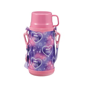 水筒 キッズ 子供 600ml 2WAY UE-3531 UE-3532 UE-3534CAPTAINSTAG キャンプ アウトドア 子供用水筒 2WAY 真空二重構造 保冷 保温 マグボトル 水筒 パール金属株式会社 ハート クマさん くるま