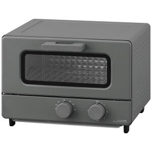 トースター オーブントースター 4枚焼き おしゃれ かわいい 角皿付き 80℃ 230℃ 無段階調整 タイマー付き 新生活 シンプル アイリスオーヤマ EOT-401 *