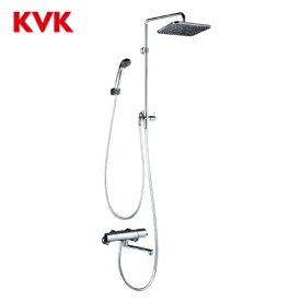 オーバーヘッドシャワー付サーモ(角型)(170パイプ付)・右仕様 KVK [KF3110] 水栓金具