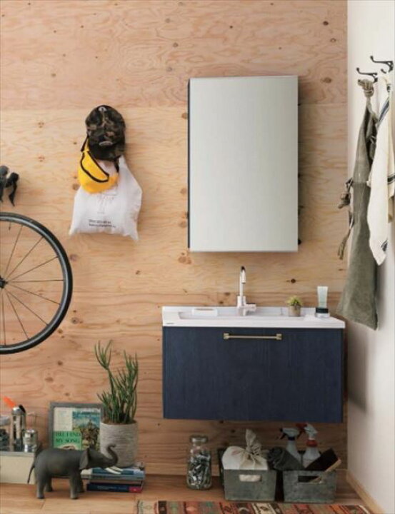 楽天市場 Panasonic パナソニック 洗面化粧台 シーライン Gc 755m 幅750 セットプラン ネイビーオーク柄 受注生産品 E キッチンマテリアル