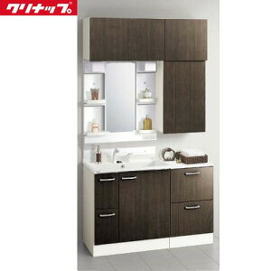 【LINEクーポン配布中】洗面化粧台 BGAシリーズ クリナップ CLEANUP 間口1200 1面鏡 ダークウッド セットプラン メーカー直送