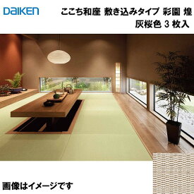 和紙畳 ここち和座 敷き込みタイプ 3枚入り 大建 DAIKEN [YQ6514-3] 彩園 煌 灰桜色 12mm厚さ 880×880mm 下地の落とし込み不要 和モダン 置き畳 メーカー直送