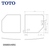 【LINEクーポン配布中】風呂ふた 1600クレイドル風呂蓋 TOTO [EKK80054WL3 EKK80054WR3] 納期2週間