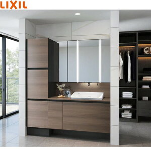 【LINEクーポン配布中】洗面化粧台 ルミシス 間口1690mm(本体間口1200mm) LIXIL リクシル 4面鏡 セットプラン 受注生産品 メーカー直送 4トン車配送