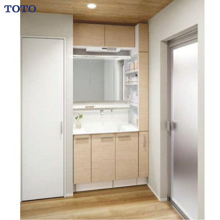楽天市場】TOTO 洗面化粧台 オクターブ間口1050mm 三面鏡 ワイドLED 