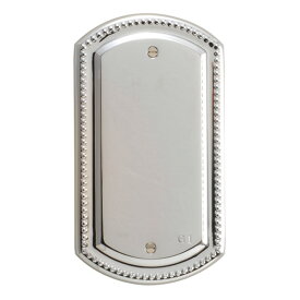 真鍮 スイッチプレート(フルカラーシリーズ用)PB00 銀色 アンティーク ブラス 雑貨 [790040] ゴーリキアイランド