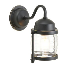 真鍮 ブラケットランプ(クリアガラス&普通球)BR1710 CL 黒色 アンティーク ブラス 雑貨 [750216] ゴーリキアイランド