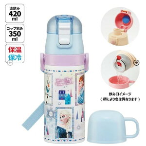 �yLINE�N�[�|���z�z���z�q���p2WAY�{�g�� �R�b�v�������� 350ml/420ml �A�i�Ɛ�̏���23 �f�B�Y�j�[ �X�P�[�^�[ Skater [4973307628481] SKDC3