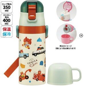 �yLINE�N�[�|���z�z���z�q���p2WAY�{�g�� �R�b�v���X�g���[ 400ml/350ml �g�~�J�ƃg�� �X�P�[�^�[ Skater [4973307666735] SKCP3