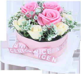 ^ソープフラワー ソープケーキ（ピンク）ギフト フレグランス アレンジメント　UMF-096