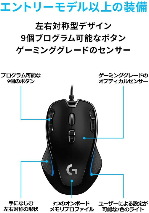 楽天市場 Logicool G ロジクール G ゲーミングマウス 有線 G300sr 左右対称 軽量 プログラムボタン9個 高精度dpi 国内正規品 配送種別 Jl E コネクト 楽天市場店 楽天市場 Logicool G ロジクール G ゲーミングマウス 有線 G300sr 左右対称 軽量 プログラムボタン9個 高精度dpi 国内正規品 配送種別 Jl E コネクト 楽天市場店