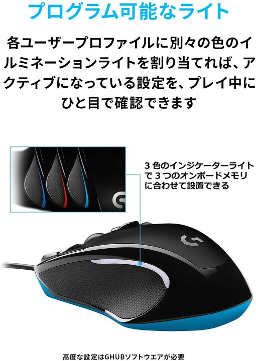 楽天市場 Logicool G ロジクール G ゲーミングマウス 有線 G300sr 左右対称 軽量 プログラムボタン9個 高精度dpi 国内正規品 配送種別 Jl E コネクト 楽天市場店