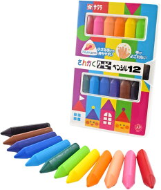 【楽天1位】 SAKURA サクラクレパス さんかくクーピーペンシル 12色 FYL12　配送種別：MR