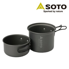 アルミクッカーセットM SOD-510 クッカー 鍋 調理器具 食器 キャンプ用品 SOTO 【送料無料】