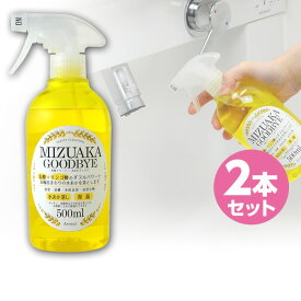 日本製 乳酸クリーナー 水あかグッバイ (500ml×2本セット) A-76860*2 スプレー 除菌 除カビ カビ キッチン シンク 浴室 風呂 浴槽 トイレ タイル 掃除 そうじ 清掃 カビ取り洗剤 アーネスト 【送料無料】