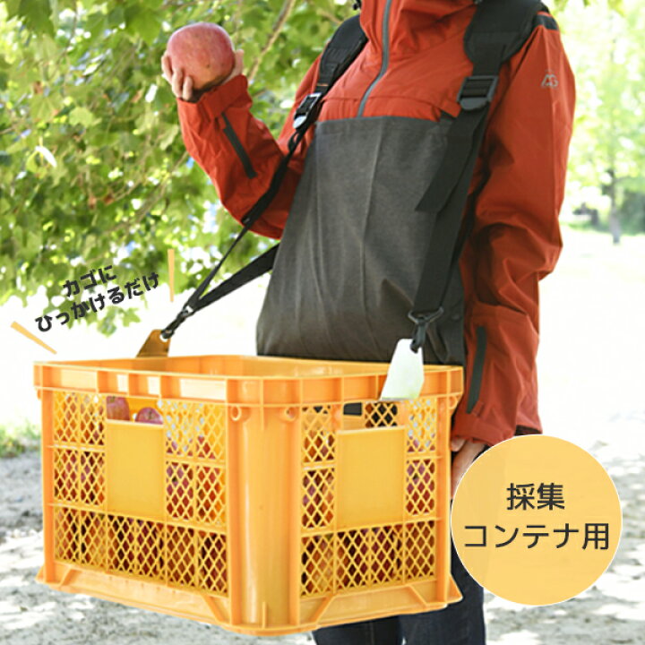 楽天市場 肩掛けキャリーベルト 採集コンテナ用 Kkb 01 収穫カゴ用 採集カゴ用 収穫コンテナ用 メッシュコンテナ用 山善 Yamazen 送料無料 くらしのｅショップ